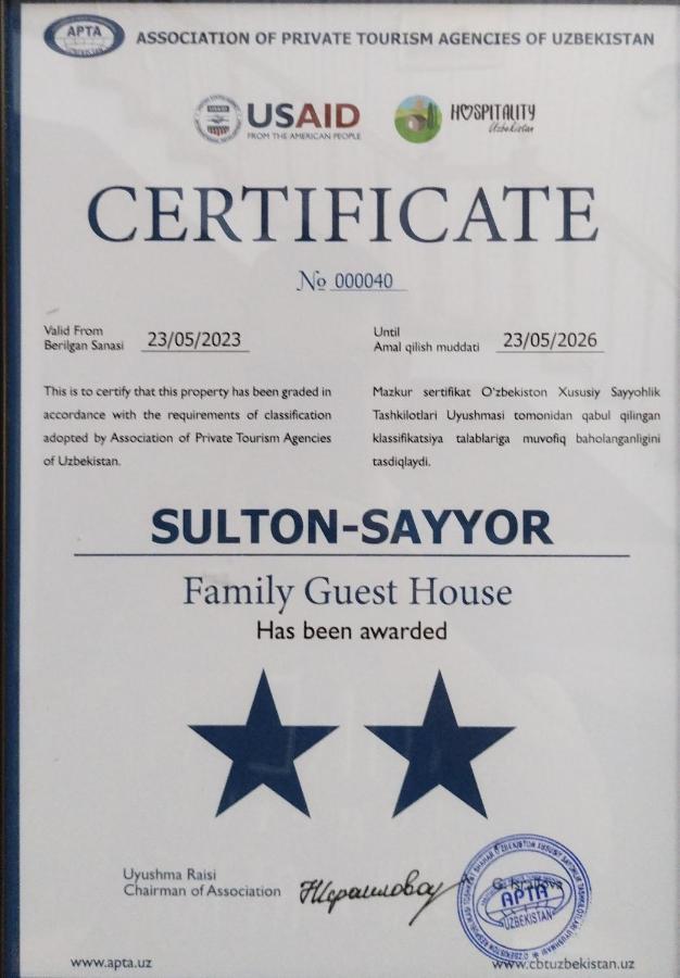 Sulton-Sayyor Hotel Khiva ภายนอก รูปภาพ